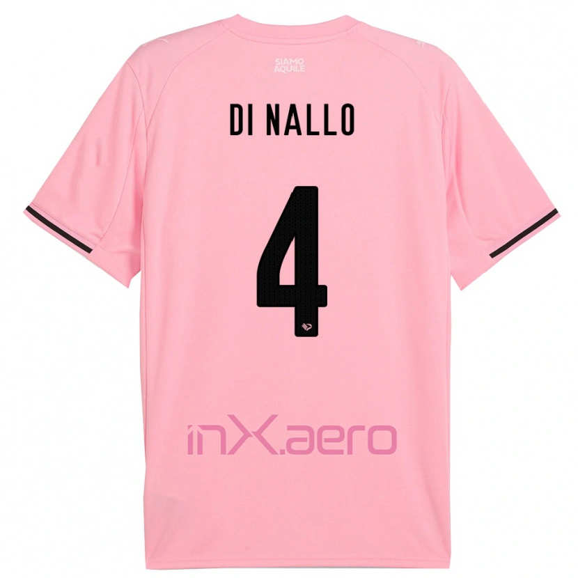 Danxen Women Federico Di Nallo #4 Pink Black Home Jersey 2025/26 T-Shirt