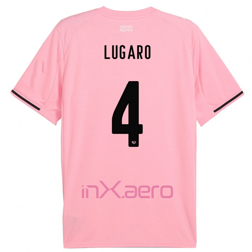 Danxen Women Lorenzo Lugaro #4 Pink Black Home Jersey 2025/26 T-Shirt
