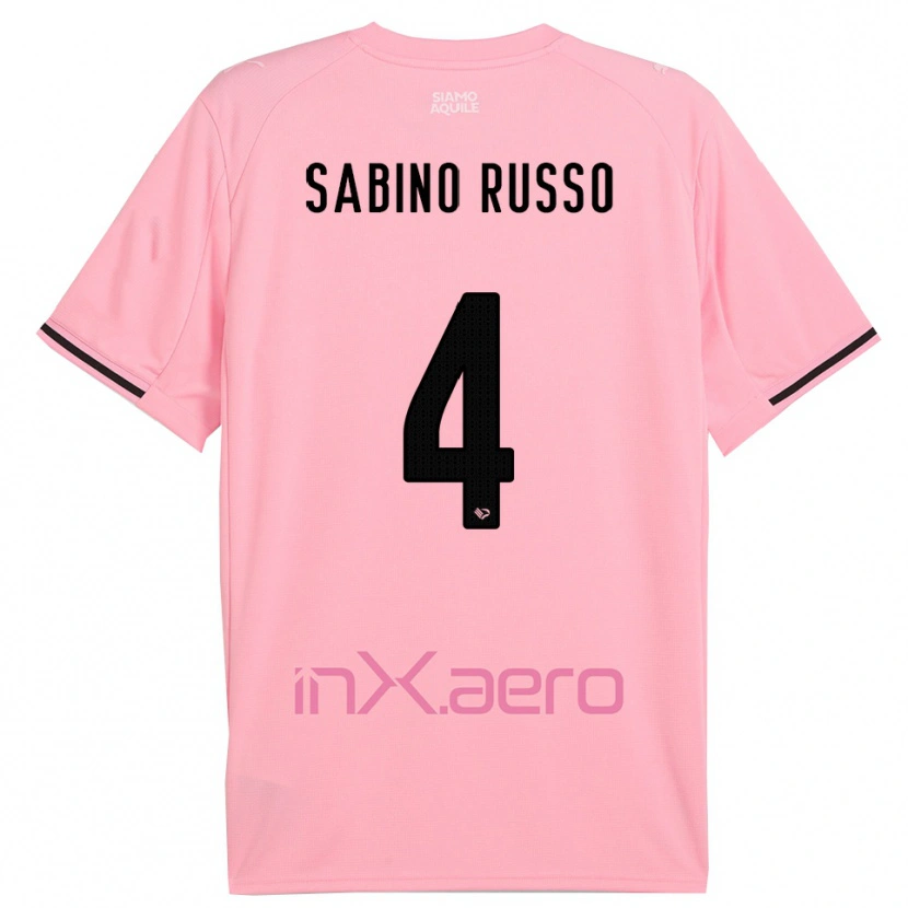 Danxen Women Alessandro Sabino Russo #4 Pink Black Home Jersey 2025/26 T-Shirt