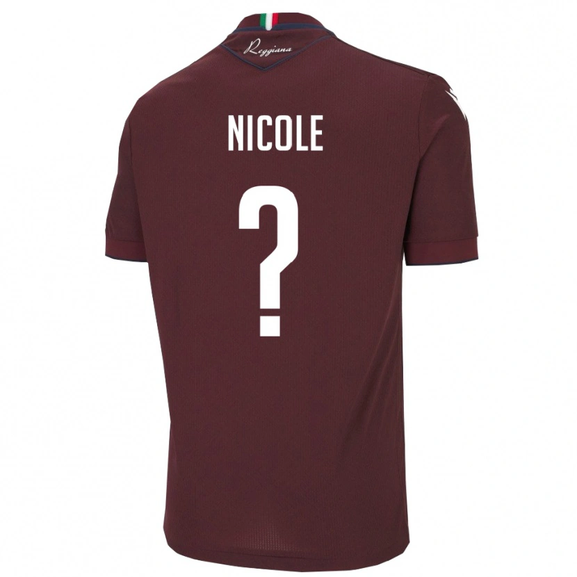 Danxen Women Pizzera Nicole #0 Burgundy White Home Jersey 2025/26 T-Shirt