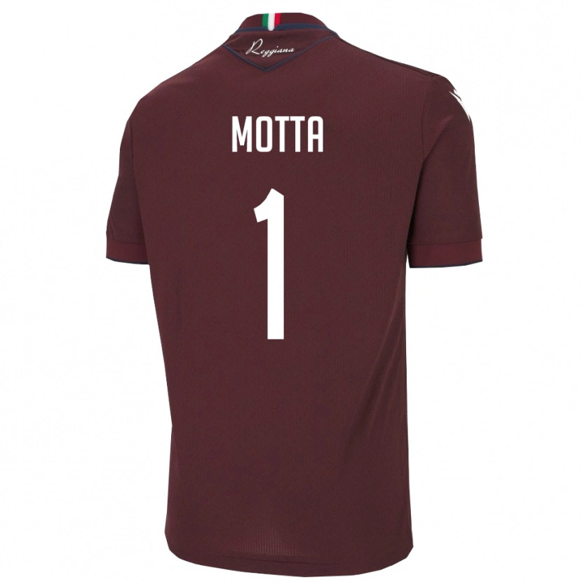 Danxen Women Edoardo Motta #1 Burgundy White Home Jersey 2025/26 T-Shirt