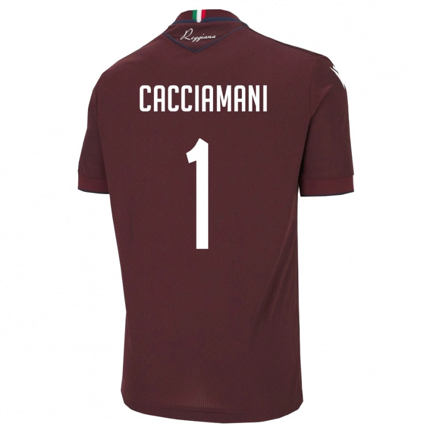 Danxen Women Niccolò Cacciamani #1 Burgundy White Home Jersey 2025/26 T-Shirt