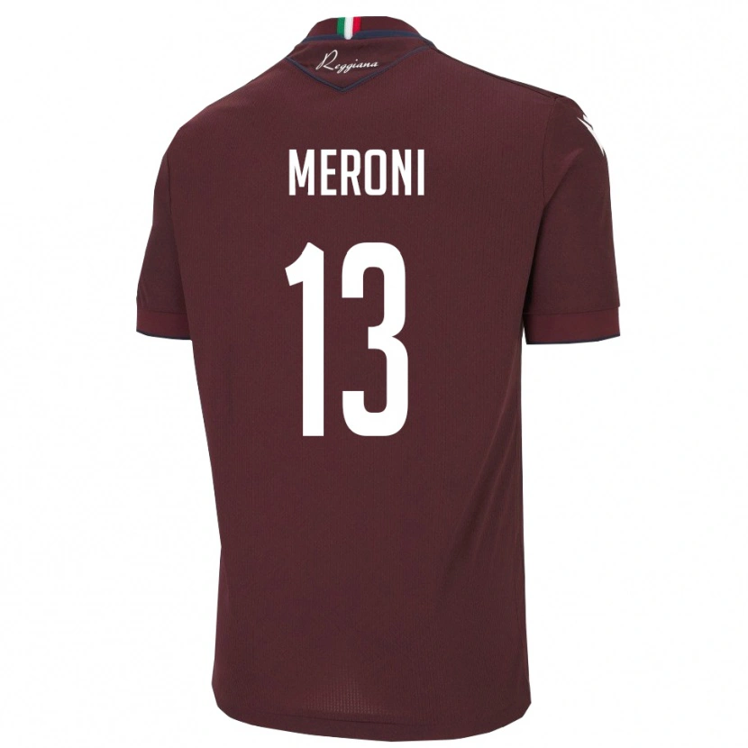 Danxen Women Andrea Meroni #13 Burgundy White Home Jersey 2025/26 T-Shirt