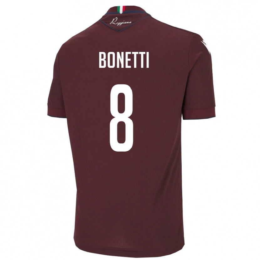 Danxen Women Simone Bonetti #8 Burgundy White Home Jersey 2025/26 T-Shirt