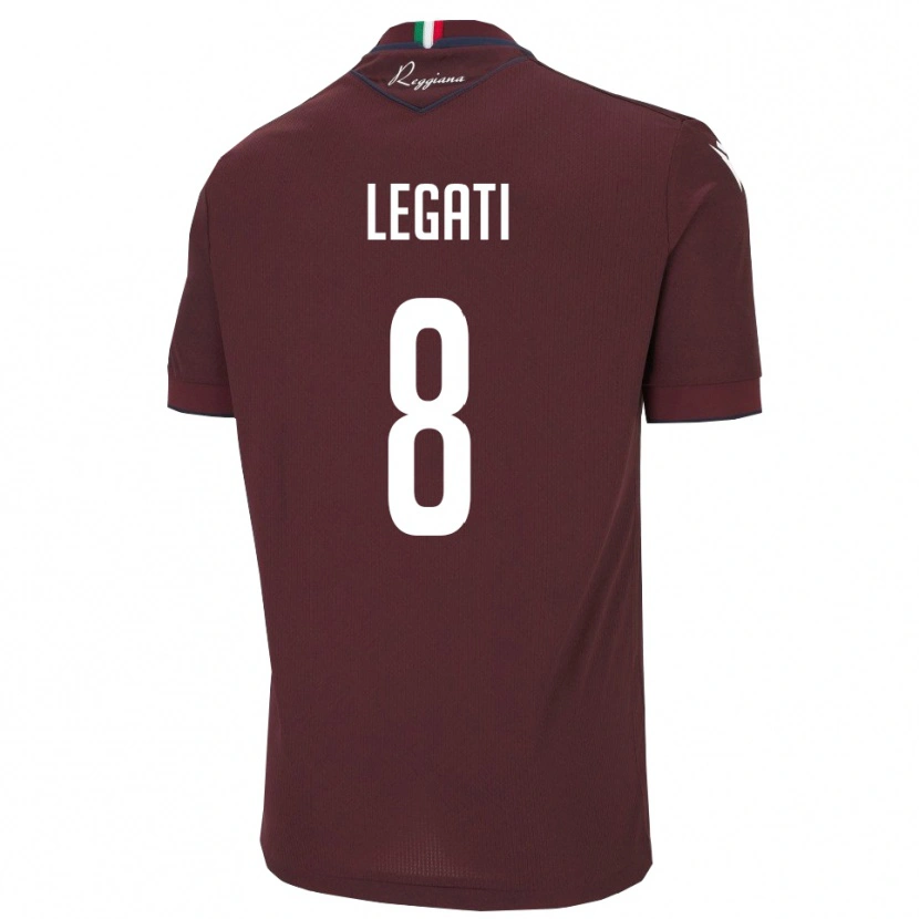 Danxen Women Mattia Legati #8 Burgundy White Home Jersey 2025/26 T-Shirt