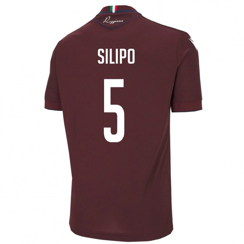 Danxen Women Alessandro Silipo #5 Burgundy White Home Jersey 2025/26 T-Shirt
