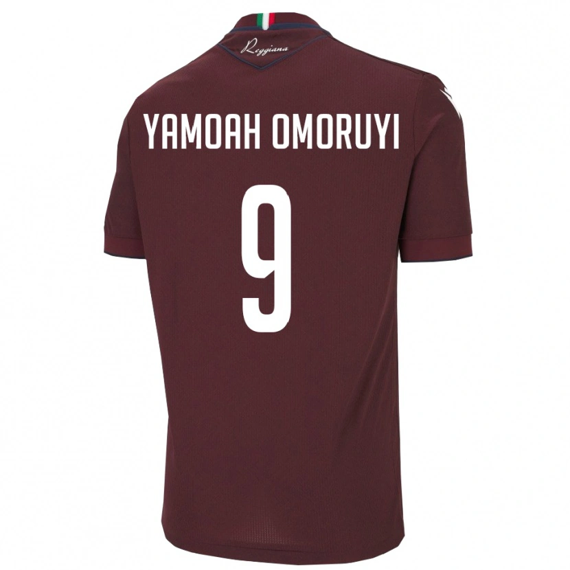 Danxen Women Jeremiah Yamoah Omoruyi #9 Burgundy White Home Jersey 2025/26 T-Shirt