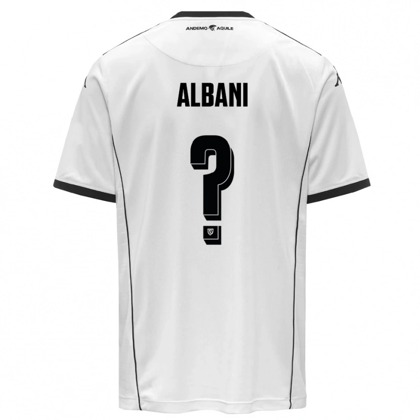 Danxen Women Fabio Albani #0 White Black Home Jersey 2025/26 T-Shirt