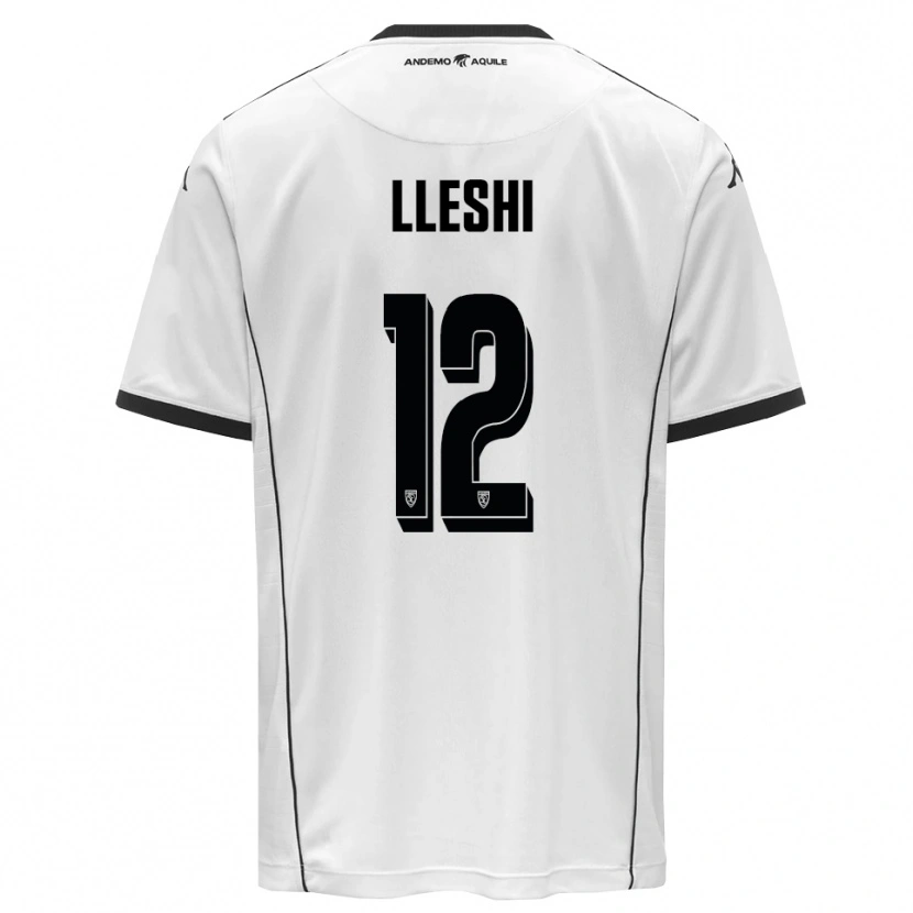 Danxen Women Leonardo Lleshi #12 White Black Home Jersey 2025/26 T-Shirt