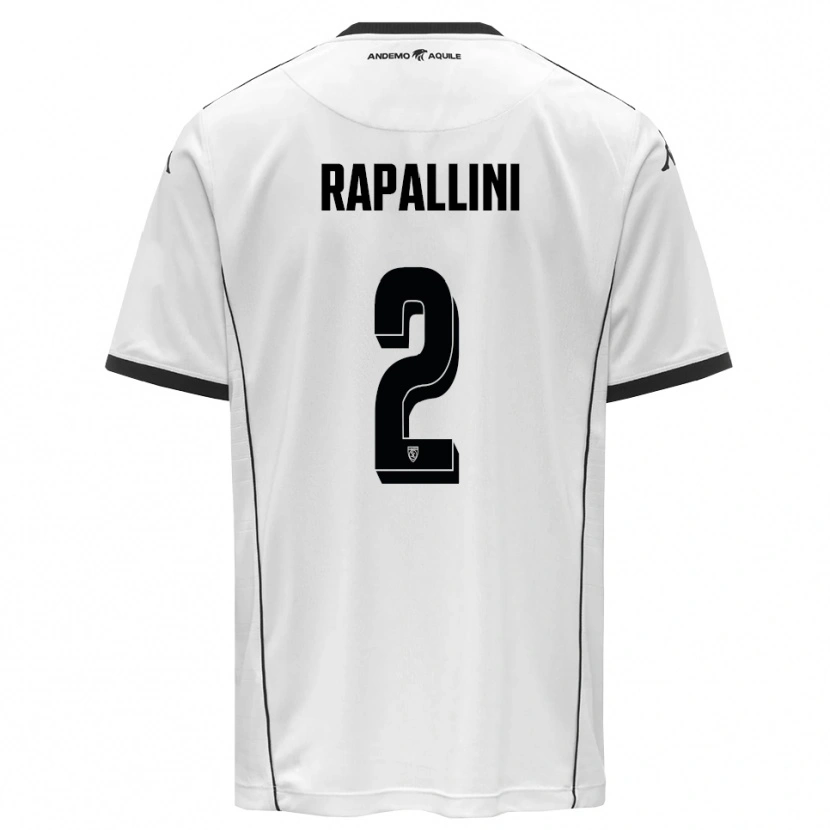 Danxen Women Andrea Rapallini #2 White Black Home Jersey 2025/26 T-Shirt