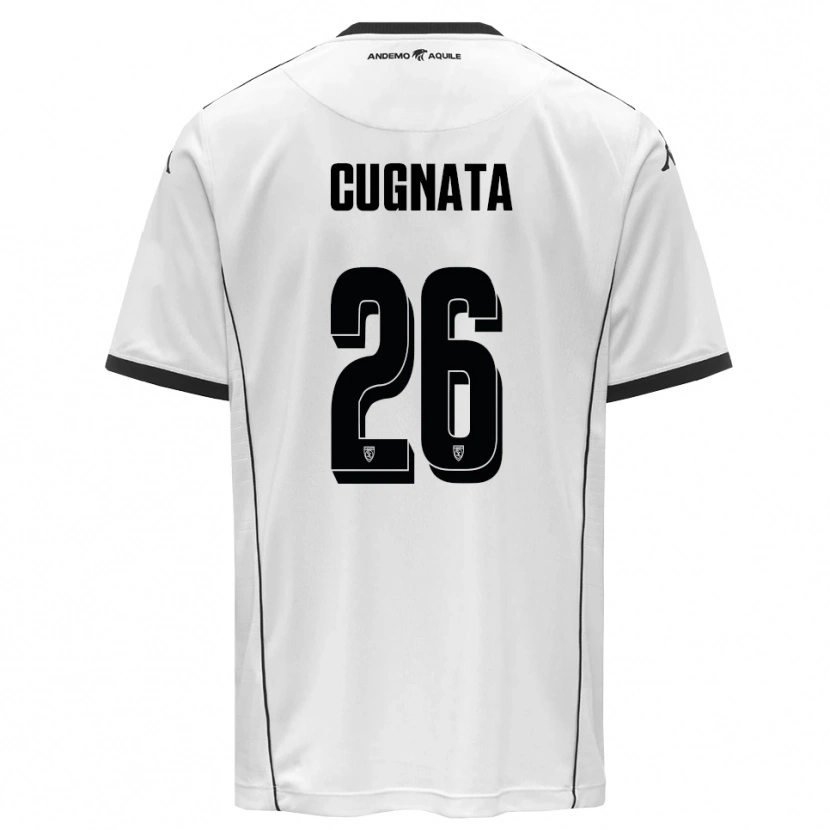 Danxen Women Christian Cugnata #26 White Black Home Jersey 2025/26 T-Shirt
