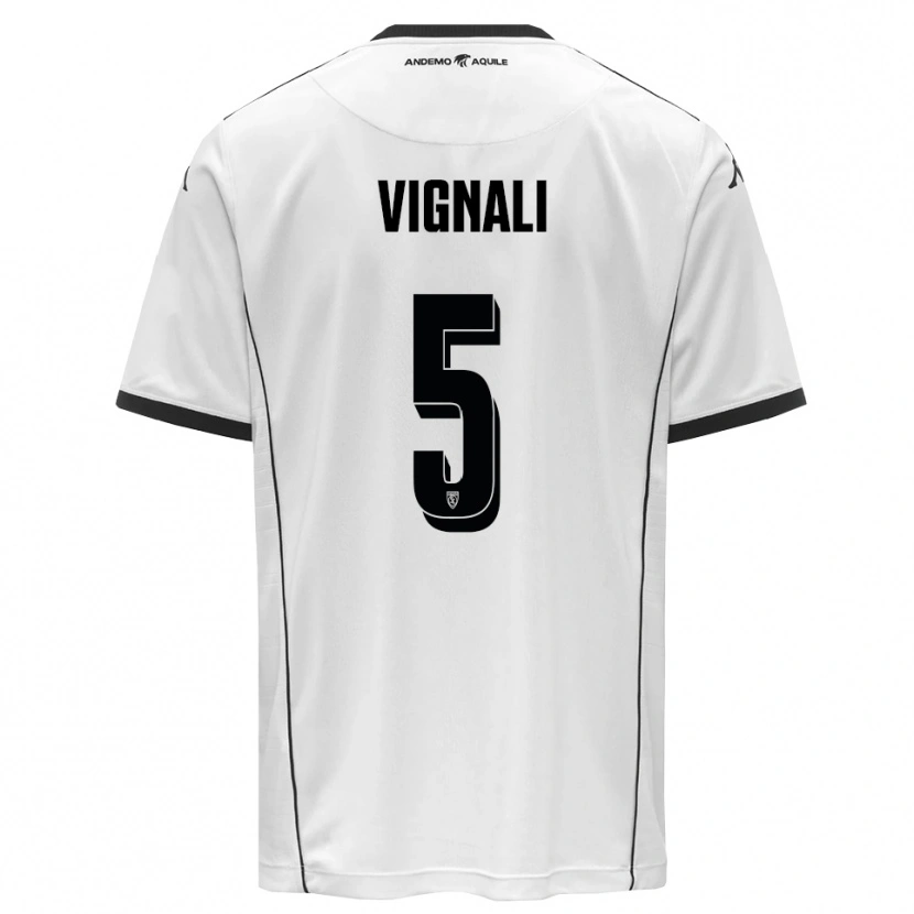 Danxen Women Diego Vignali #5 White Black Home Jersey 2025/26 T-Shirt