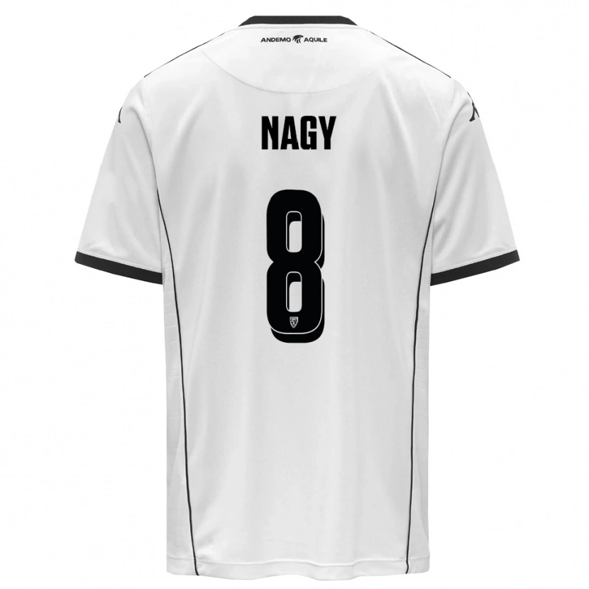 Danxen Women Ádám Nagy #8 White Black Home Jersey 2025/26 T-Shirt