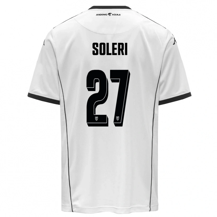 Danxen Women Edoardo Soleri #27 White Black Home Jersey 2025/26 T-Shirt