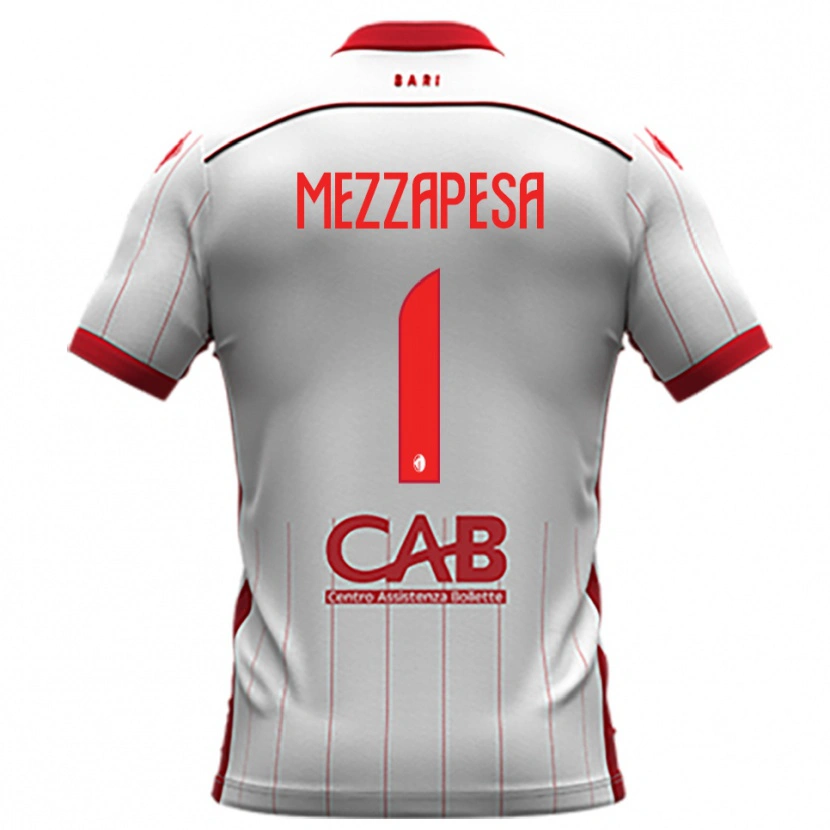 Danxen Women Alessandro Mezzapesa #1 White Red Home Jersey 2025/26 T-Shirt