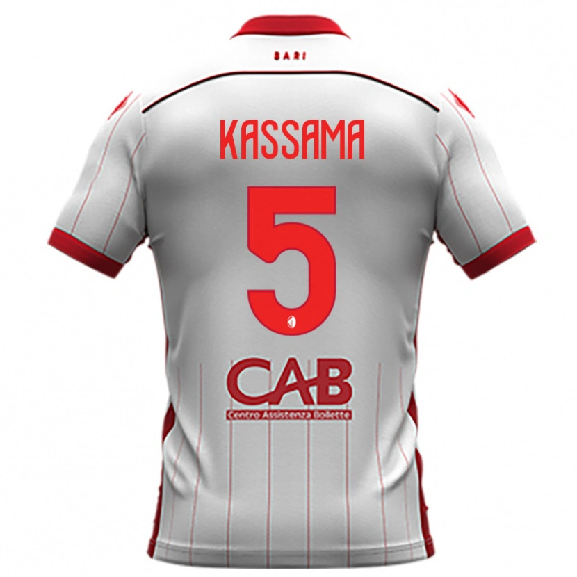 Danxen Women Sheriff Kassama #5 White Red Home Jersey 2025/26 T-Shirt