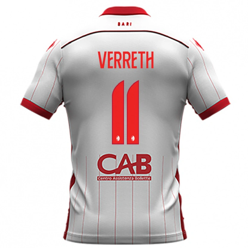 Danxen Women Matthias Verreth #11 White Red Home Jersey 2025/26 T-Shirt