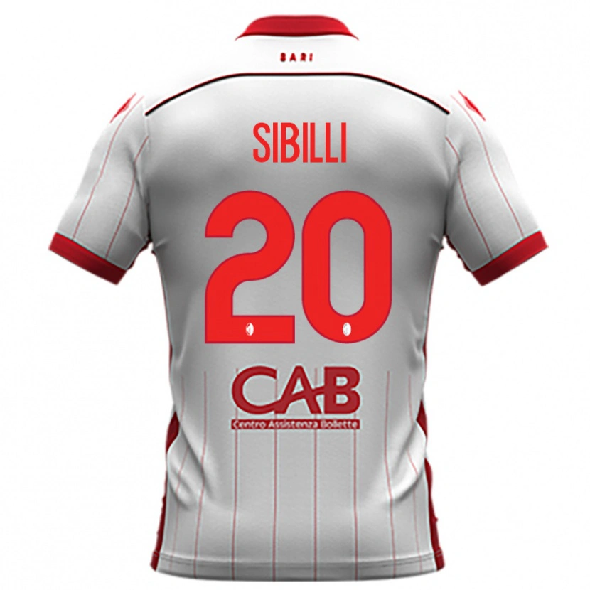 Danxen Women Giuseppe Sibilli #20 White Red Home Jersey 2025/26 T-Shirt