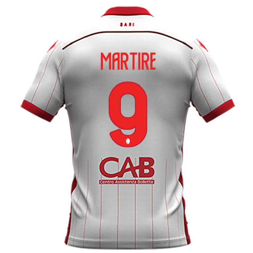 Danxen Women Nicolò Martire #9 White Red Home Jersey 2025/26 T-Shirt