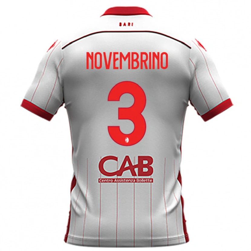 Danxen Women Gioele Novembrino #3 White Red Home Jersey 2025/26 T-Shirt