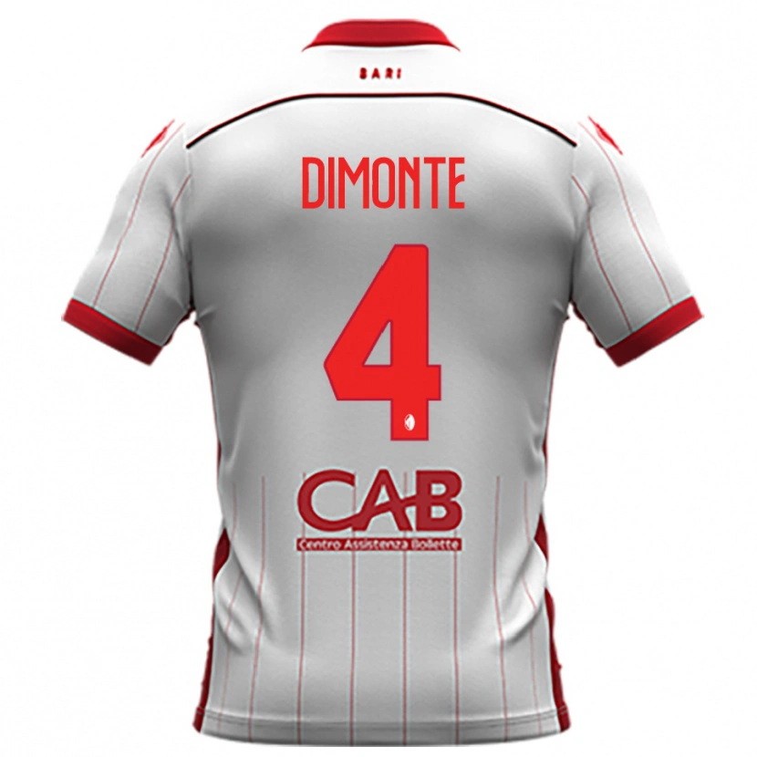Danxen Women Paolo Dimonte #4 White Red Home Jersey 2025/26 T-Shirt