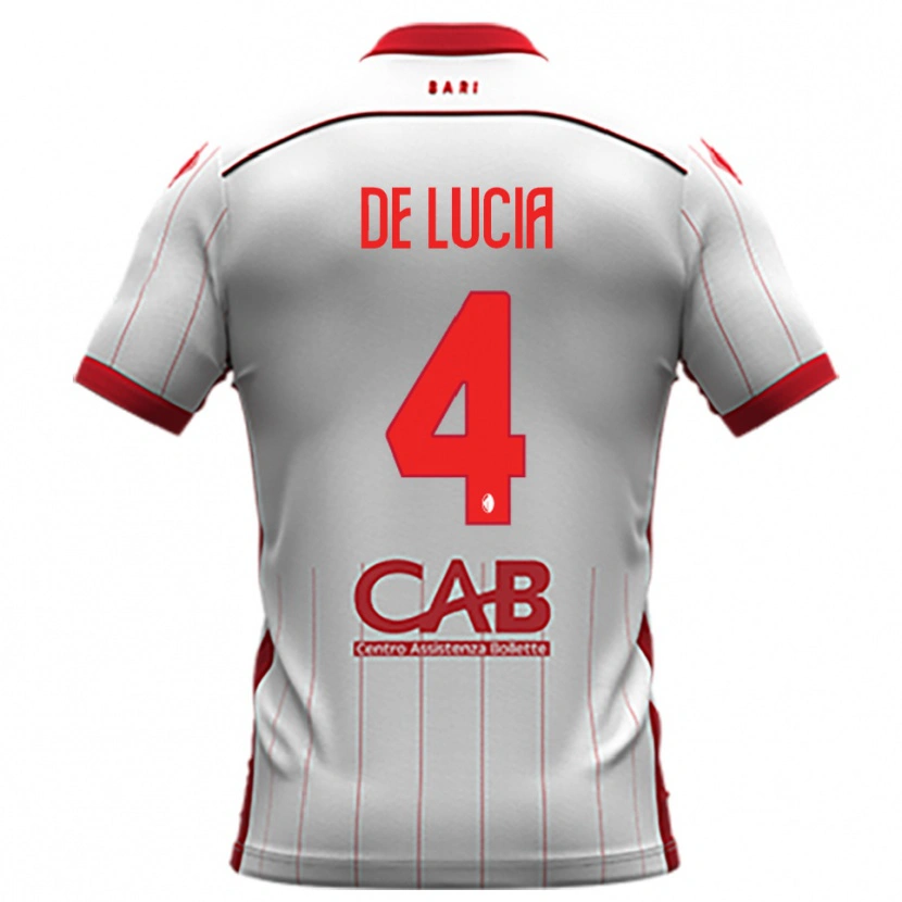 Danxen Women Mattia De Lucia #4 White Red Home Jersey 2025/26 T-Shirt