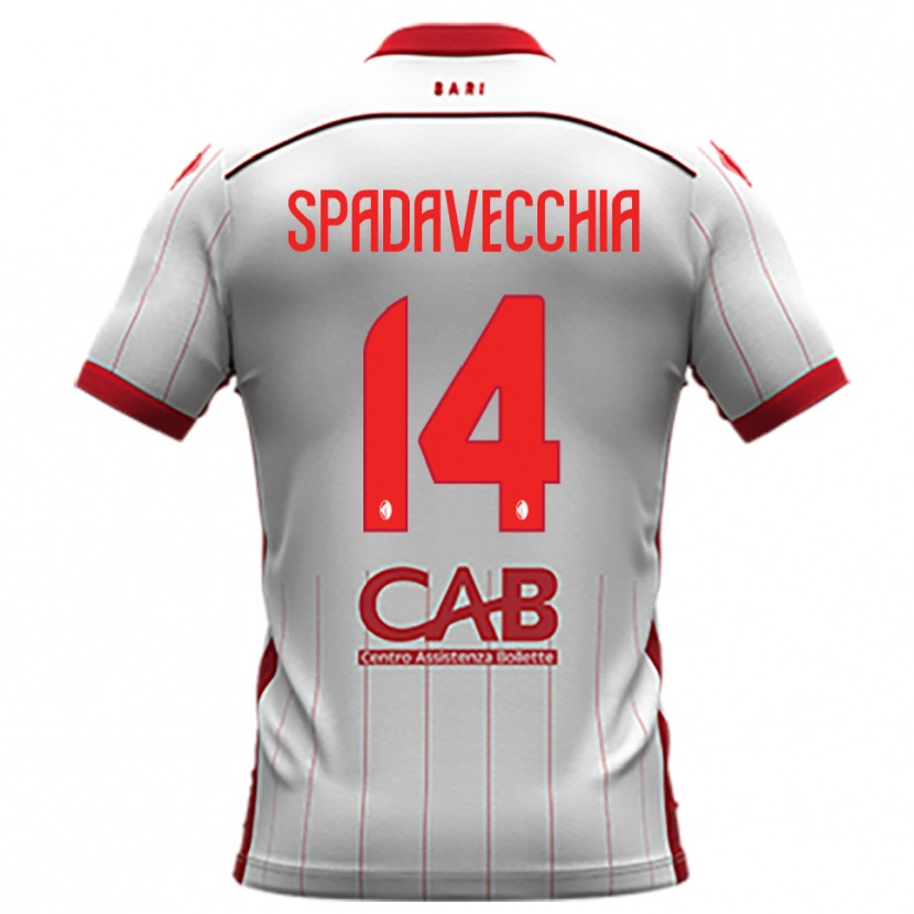 Danxen Women Pantaleo Spadavecchia #14 White Red Home Jersey 2025/26 T-Shirt