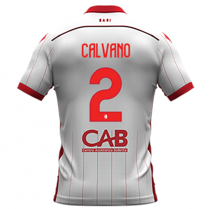 Danxen Women Savino Calvano #2 White Red Home Jersey 2025/26 T-Shirt