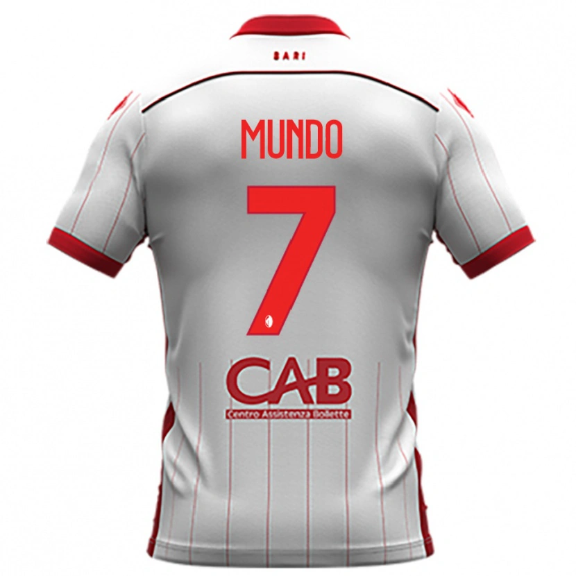 Danxen Women Nicolò Mundo #7 White Red Home Jersey 2025/26 T-Shirt