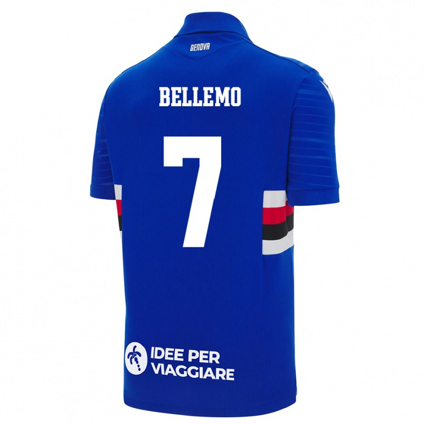 Danxen Women Alessandro Bellemo #7 Blue White Home Jersey 2025/26 T-Shirt