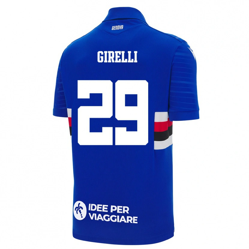 Danxen Women Stefano Girelli #29 Blue White Home Jersey 2025/26 T-Shirt
