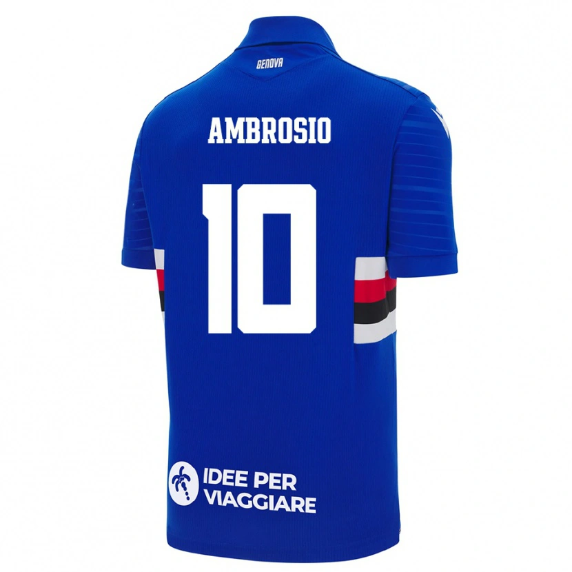 Danxen Women Alfonso Ambrosio #10 Blue White Home Jersey 2025/26 T-Shirt