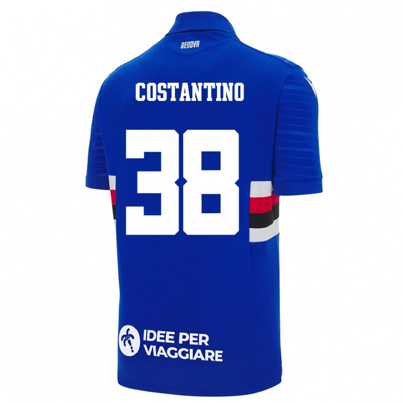 Danxen Women Lorenzo Costantino #38 Blue White Home Jersey 2025/26 T-Shirt