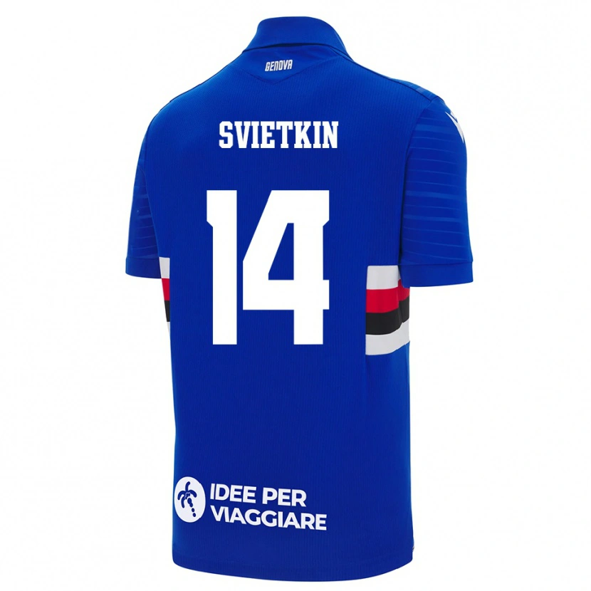 Danxen Women Tomas Svietkin #14 Blue White Home Jersey 2025/26 T-Shirt