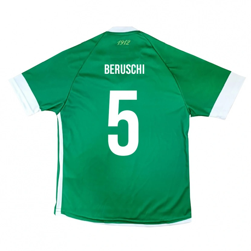 Danxen Women Diego Beruschi #5 Green White Home Jersey 2025/26 T-Shirt