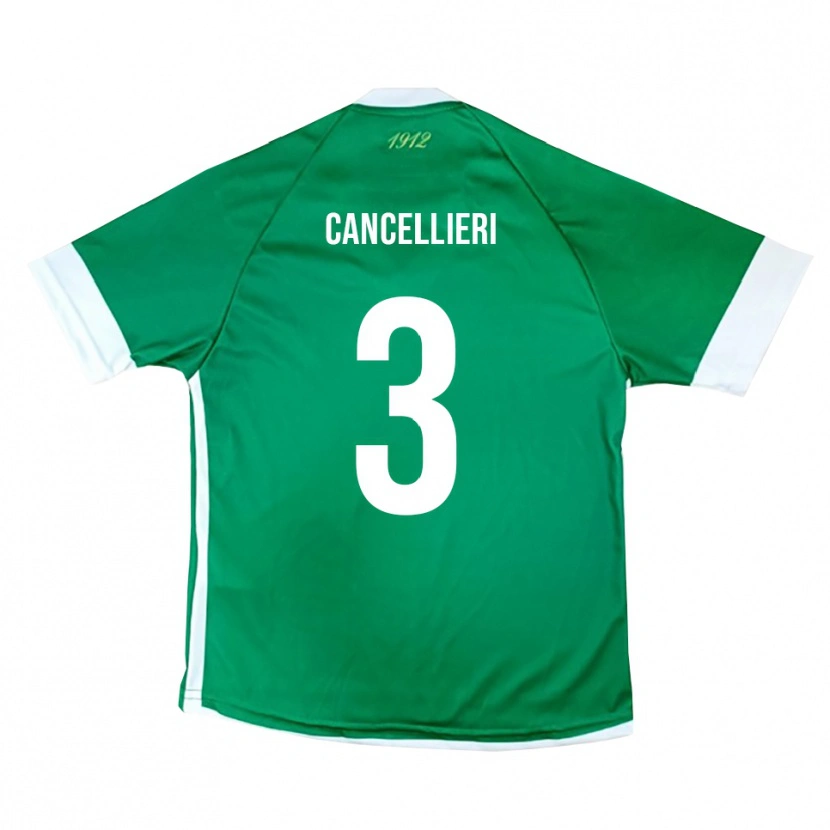 Danxen Women Damiano Cancellieri #3 Green White Home Jersey 2025/26 T-Shirt