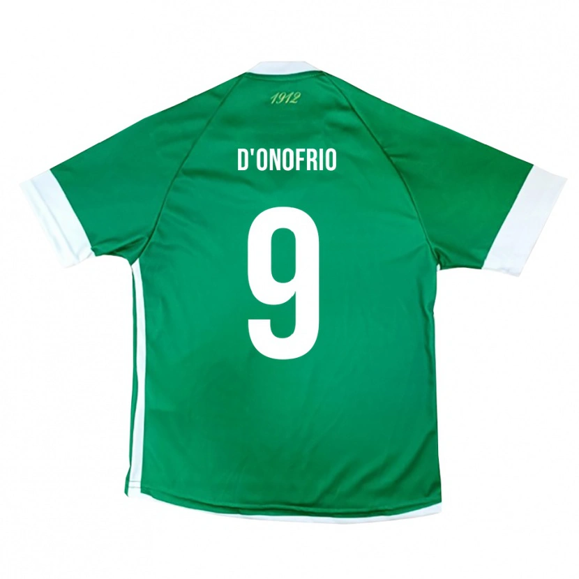 Danxen Women Saverio D'onofrio #9 Green White Home Jersey 2025/26 T-Shirt