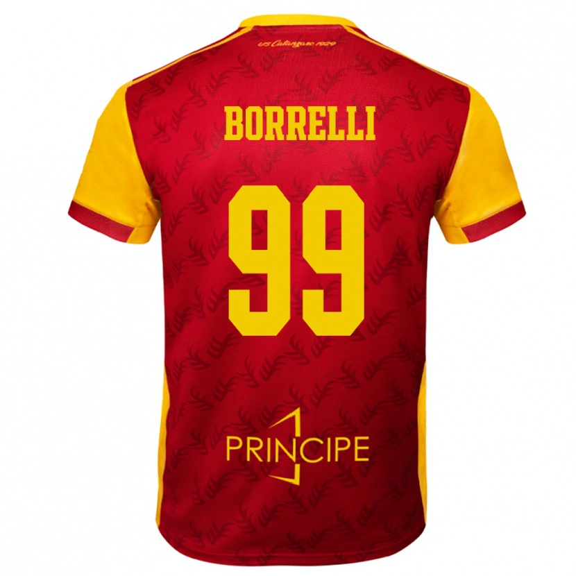 Danxen Women Edoardo Borrelli #99 Yellow Red Home Jersey 2025/26 T-Shirt
