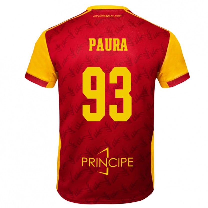 Danxen Women Mario Paura #93 Yellow Red Home Jersey 2025/26 T-Shirt