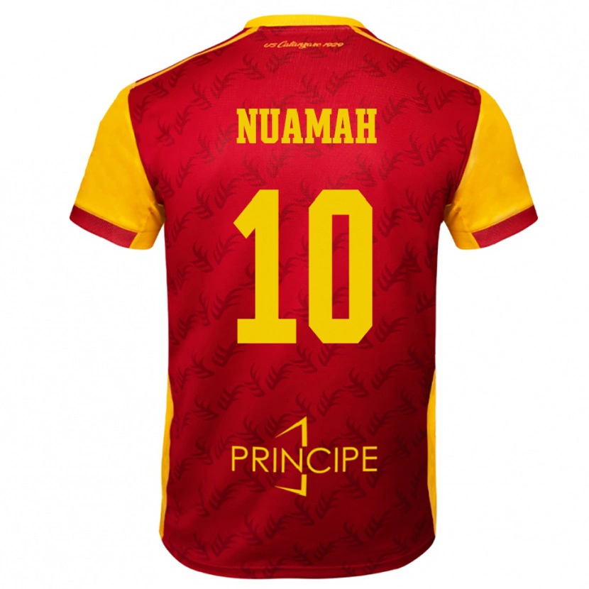 Danxen Women Patrick Nuamah #10 Yellow Red Home Jersey 2025/26 T-Shirt