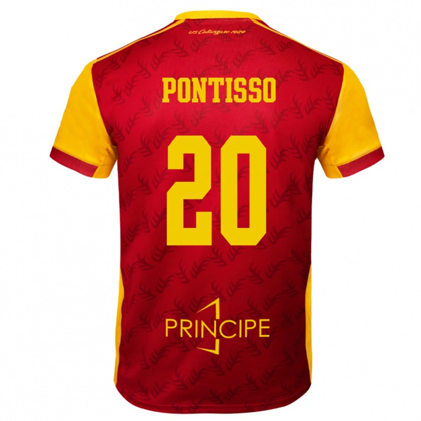 Danxen Women Simone Pontisso #20 Yellow Red Home Jersey 2025/26 T-Shirt