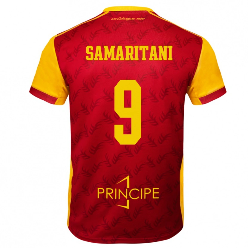 Danxen Women Cristian Samaritani #9 Yellow Red Home Jersey 2025/26 T-Shirt