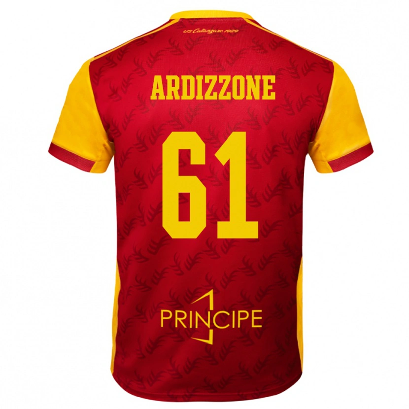 Danxen Women Simone Ardizzone #61 Yellow Red Home Jersey 2025/26 T-Shirt