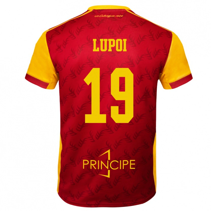 Danxen Women Daniele Lupoi #19 Yellow Red Home Jersey 2025/26 T-Shirt