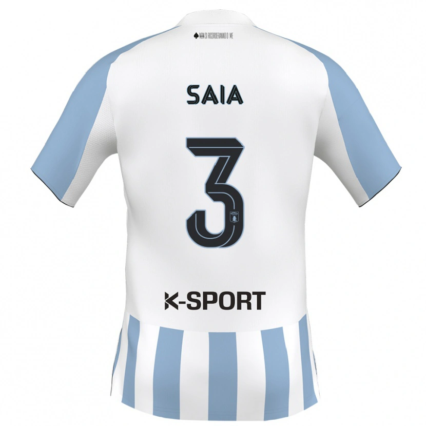 Danxen Women Chris Saia #3 White Sky Blue Home Jersey 2025/26 T-Shirt