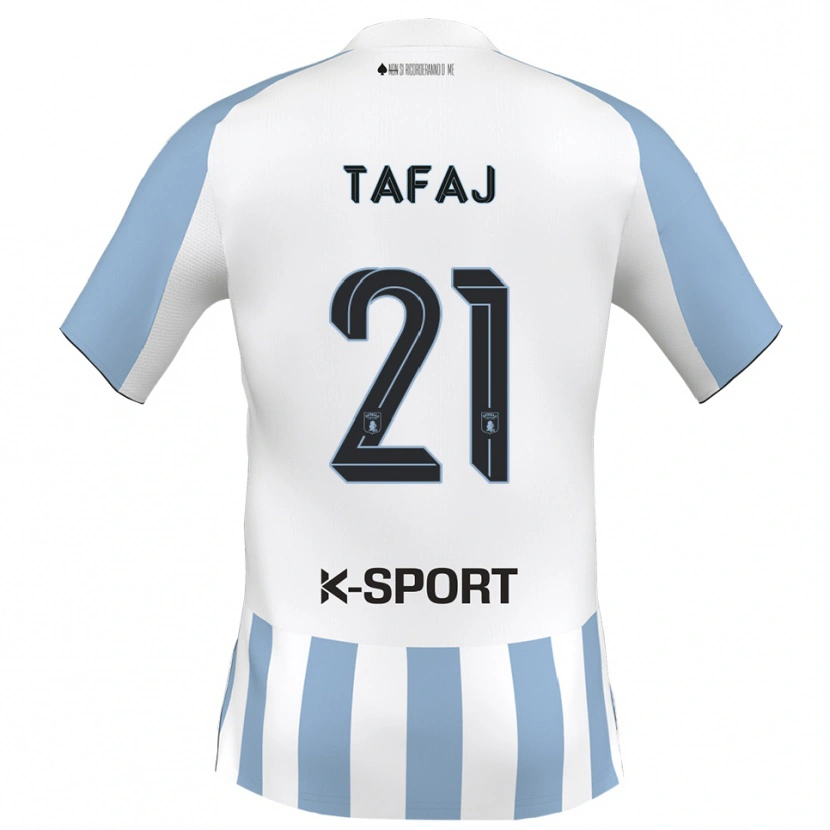 Danxen Women Leo Tafaj #21 White Sky Blue Home Jersey 2025/26 T-Shirt