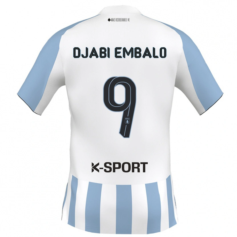 Danxen Women Adulai Djabi Embalo #9 White Sky Blue Home Jersey 2025/26 T-Shirt