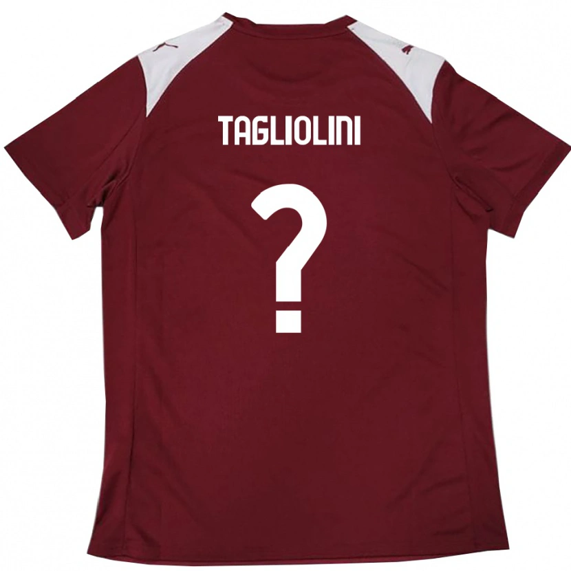 Danxen Women Ludovico Tagliolini #0 Burgundy White Home Jersey 2025/26 T-Shirt