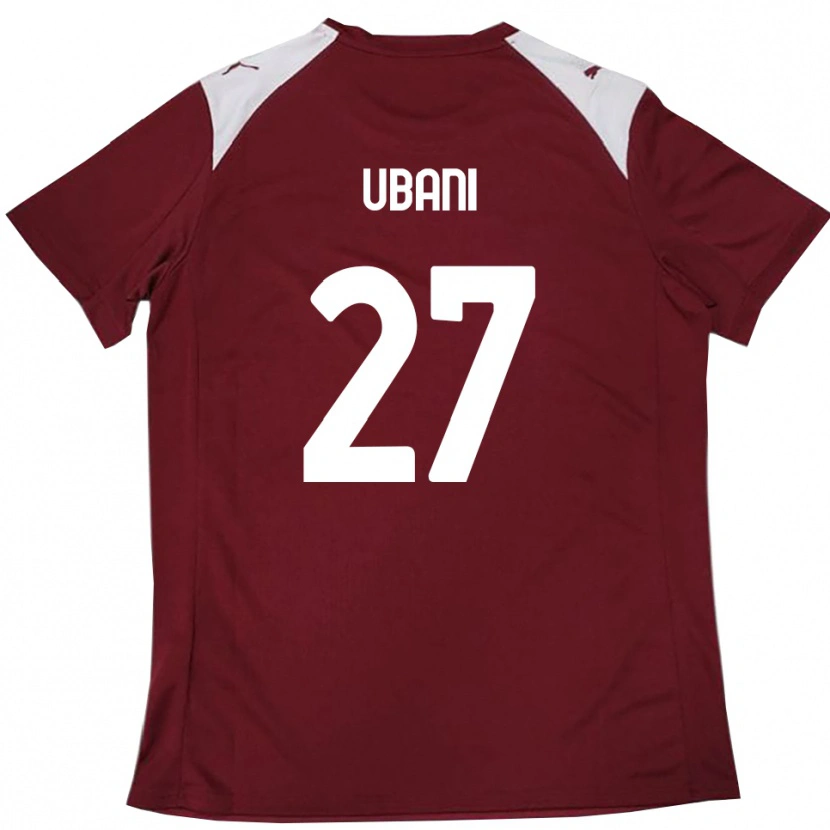 Danxen Women Marlon Ubani #27 Burgundy White Home Jersey 2025/26 T-Shirt