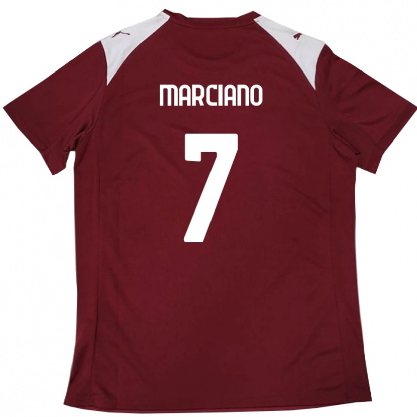 Danxen Women Nicolò Marciano #7 Burgundy White Home Jersey 2025/26 T-Shirt